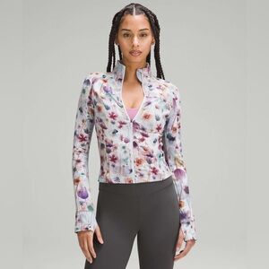 lululemon athletica Floral Light Jacket — White with Purple, Pink, Green Accents